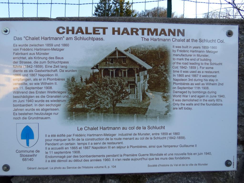 Hotel Restaurant Du Chalet Stosswihr Exterior foto